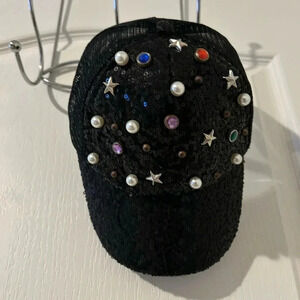 Girls bedazzled hat ages 6+